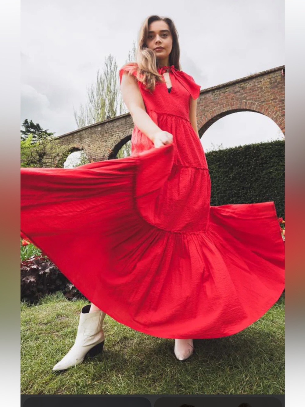 Wiggy Kit Red Long Dress